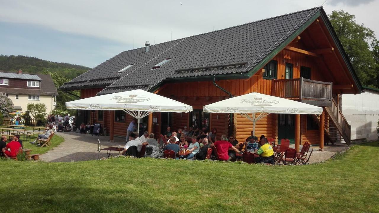 Blockhaus - Ferienwohnung Sunrise Augustusburg Extérieur photo