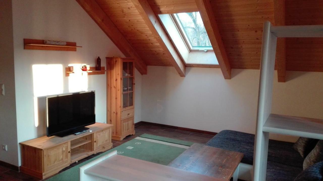 Blockhaus - Ferienwohnung Sunrise Augustusburg Extérieur photo